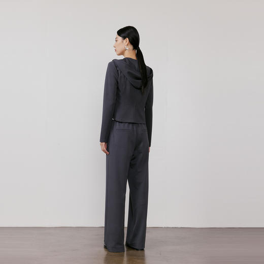 NEELLY纳俪商场同款春季新款时尚垂顺宽松直筒裤女随性休闲长裤N26031H01125 商品图1