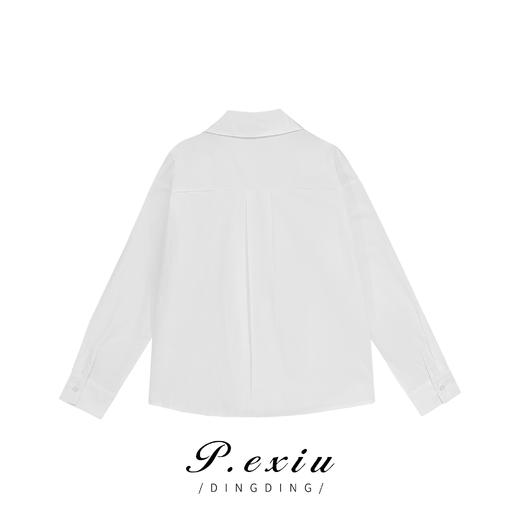 A008潘依绣丁丁宠粉PanYiXiu/潘依绣秋冬新款时尚气质简约百搭立领长袖衬衫 LG7010 商品图1