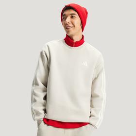 Adidas阿迪达斯THREE STRIPES CLUB SWEATSHIRT 新年款针织柔软运动休闲宽松卫衣套头衫KR2515