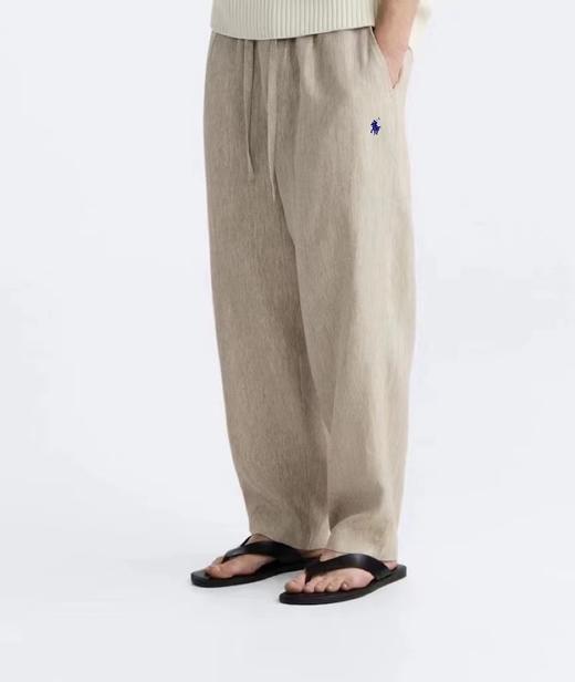 F030198春夏天然空调裤亚麻九分裤刺绣长裤 商品图8