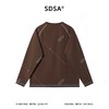 SDSA男装2026新款潮牌街头风明线长袖撞色明线宽松圆领T恤 商品缩略图4
