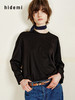 hidemi副线小h 松弛感宽松落肩圆领长袖T恤 商品缩略图3