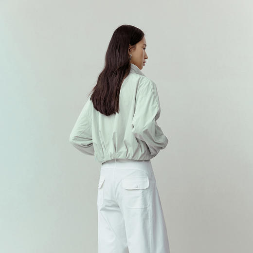 NEELLY纳俪商场同款春新款休闲清新立领短夹克女减龄休闲百搭外套N26031C01111 商品图1