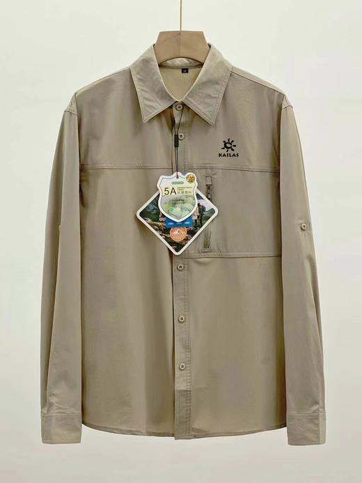 F030114夏季冰丝弹力薄款速干工装防水防晒防蚊PL0L0衫长袖衬衫防晒衣 商品图2