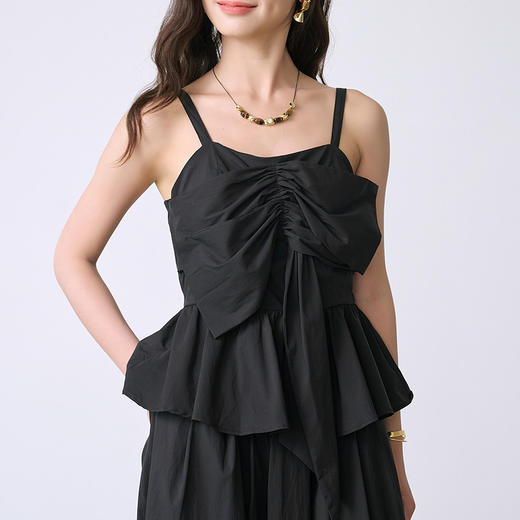 NEELLY纳俪商场同款夏新款时尚无袖吊带上衣两件套女个性百搭套装N26044Z04576 商品图2