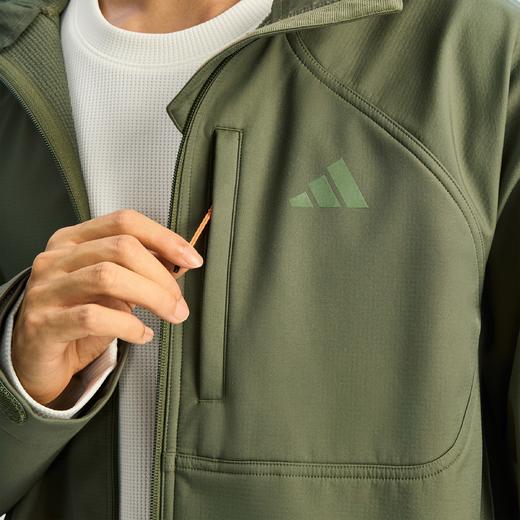 Adidas阿迪达斯TH SOFTSHELL JACKET 拒水保暖运动休闲连帽软壳夹克外套KR2497 商品图10