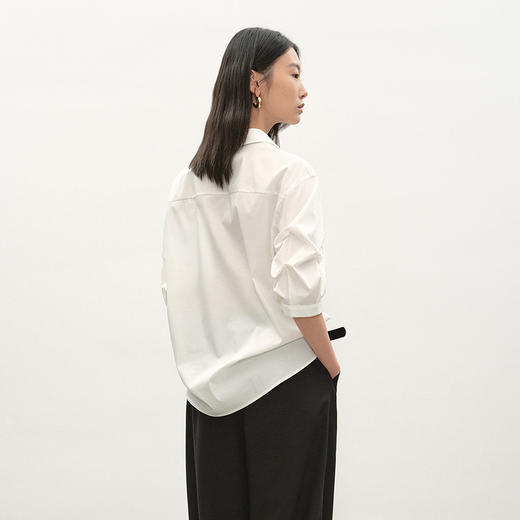 NEELLY纳俪商场同款夏季新款法式设计感白衬衫女气质高级质感上衣N26044R04517 商品图1