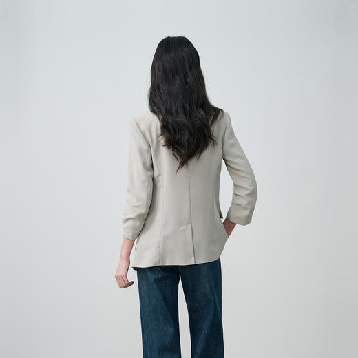 NEELLY纳俪商场同款春新款通勤休闲七分袖西装外套女利落随性上衣N26024W03302 商品图1