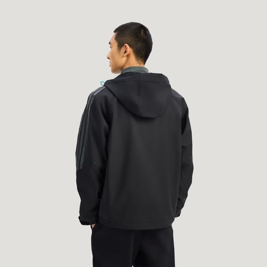 Adidas阿迪达斯TH SOFTSHELL JACKET 拒水保暖运动休闲连帽软壳夹克外套KR2496 商品图1