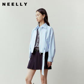 NEELLY纳俪商场同款春季新款时尚休闲随性短外套女清新减龄上衣N26023F01087