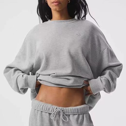 F030117春季新款硅胶印花LOGO圆领卫衣男女同款 商品图2