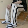 F030185新款两色串标相拼立体裁剪宽松休闲运动裤 商品缩略图7