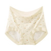 雀说 【5条】亲肤蚕丝抑菌裆莫代尔无痕小碎花女士内裤舒适高腰三角短裤 商品缩略图4
