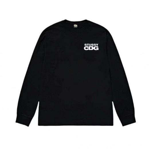 F030163联名款logo印花情侣圆领长袖T恤 商品图2