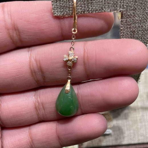 3805元/对和田碧玉耳坠 商品图1