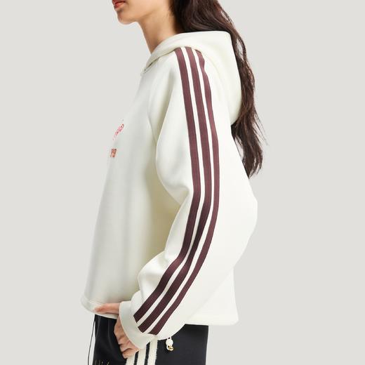Adidas阿迪达斯HOODED SWEATSHIRT 金晨同款新年挺阔加厚运动宽松连帽套头衫KH2695 商品图5