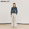 NEELLY纳俪商场同款春新款复古显瘦高腰休闲裤女松弛随性宽松长裤N26021H01068 商品缩略图0