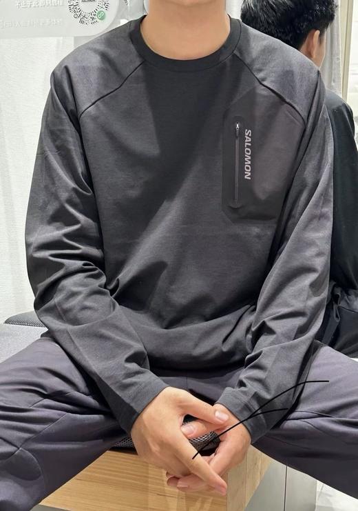 付款减库存，只有80件 黑色。实际库存！威海产，出口韩单SA*LOMON萨L蒙男士长袖速干T恤  口袋萨长袖 商品图3