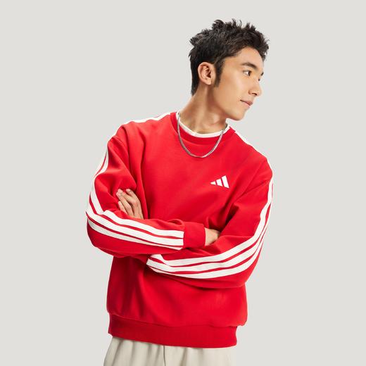Adidas阿迪达斯THREE STRIPES CLUB SWEATSHIRT 新年款针织柔软运动休闲宽松卫衣套头衫KR2516 商品图0
