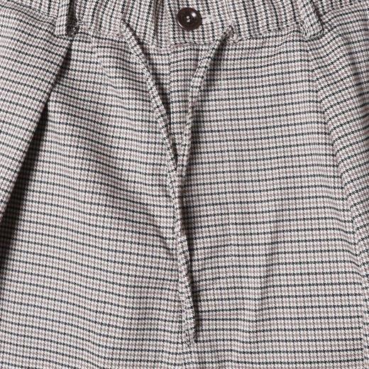 SDSA男装2026新款潮牌日系褶皱休闲裤男女同款细格纹阔腿裤 商品图1