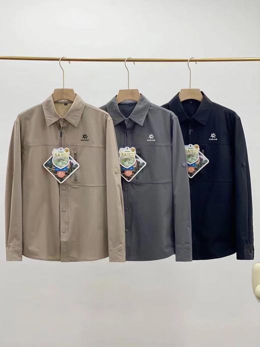 F030114夏季冰丝弹力薄款速干工装防水防晒防蚊PL0L0衫长袖衬衫防晒衣 商品图0