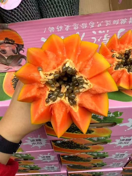 周一取货：【海南红心木瓜】一箱毛重5斤左右，肉质细腻！鲜甜美味！！！ 商品图7
