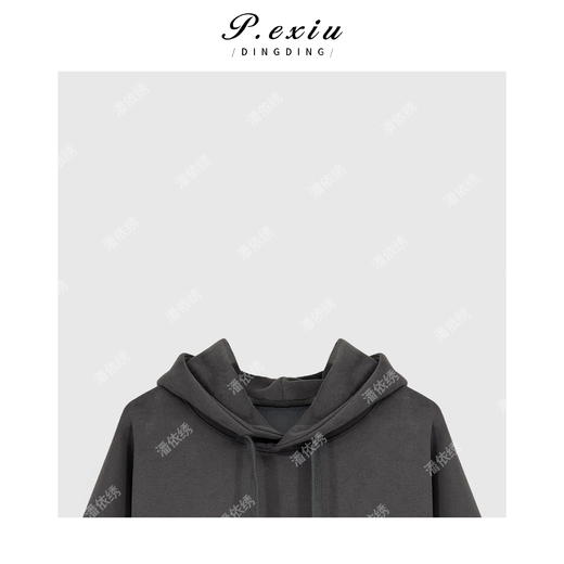  A008潘依绣丁丁宠粉韩系休闲慵懒风连帽卫衣Q3647 商品图2