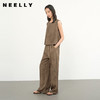 NEELLY纳俪商场同款夏季新款休闲通勤套装女新中式直筒马甲两件套N26044Z04532 商品缩略图0