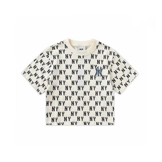 F030168夏季休闲百搭字母满印短款圆领套头T恤 商品图0