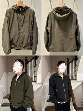 31-9 极限特惠‼️渠道圆正 怕打双面穿 降落伞面料 男士休闲连帽夹克外套 老朱穿52码