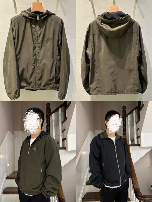 31-9 极限特惠‼️渠道圆正 怕打双面穿 降落伞面料 男士休闲连帽夹克外套 老朱穿52码 商品图0
