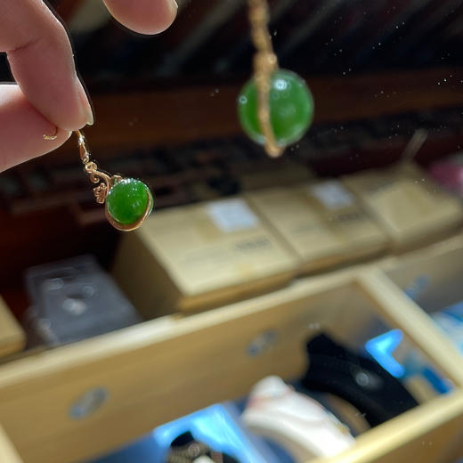 4778元/对和田碧玉耳坠 商品图2