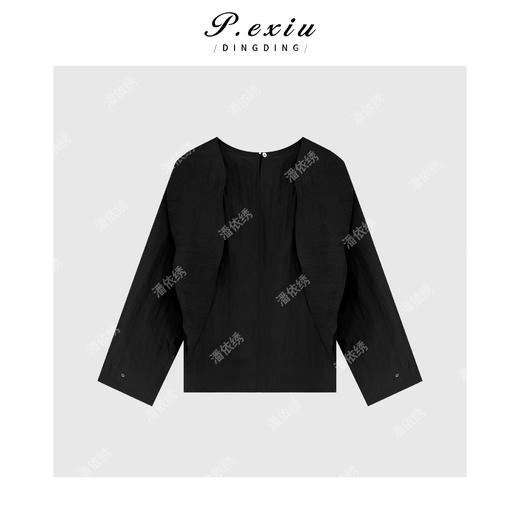 04-6潘依绣丁丁宠粉早春气质设计款半高领衬衣Q18881 商品图1