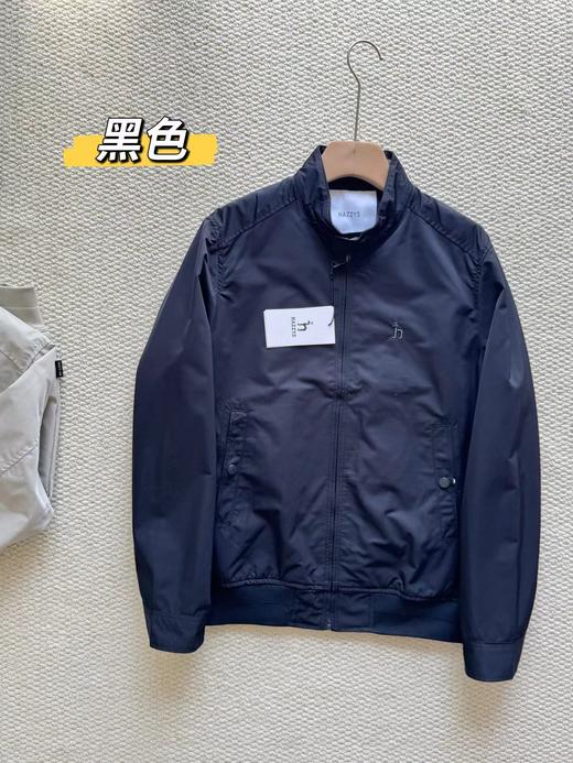 F030155男装春秋新款时尚宽松简约休闲纯色立领拉链夹克外套 商品图14