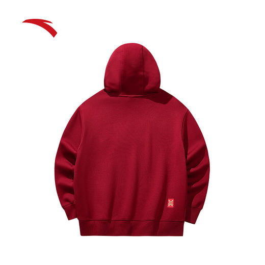 安踏好事发生连帽卫衣新年鸿运红色运动上衣162618706S 商品图1