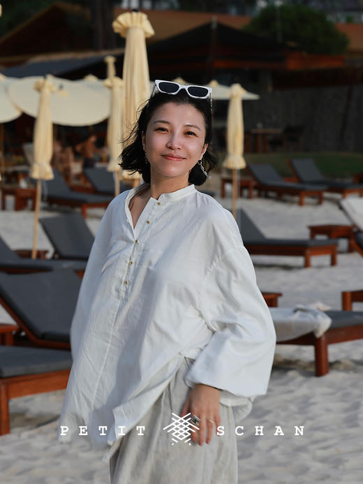 Petit Schan小闪 CLO#1051 Innocent Age 纯真年代 法式文艺感长绒棉纯棉娃娃衫 商品图1