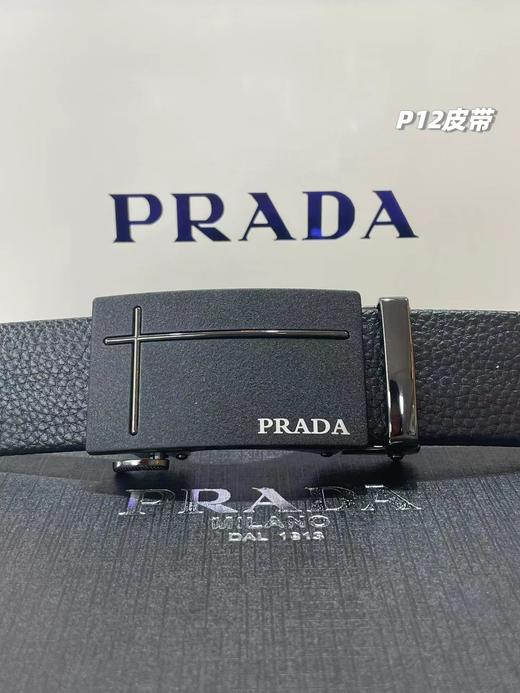 F030130男士双扣腰带自动扣纯牛皮腰带荔枝纹皮带 商品图13