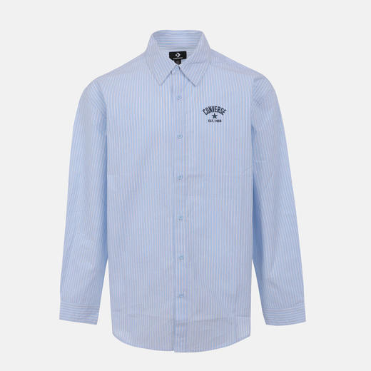 【春上新】【8折】 7楼CONVERSE匡威男子蓝色条纹衬衣MCJ402-UFC 吊牌价539元折后价431 商品图0