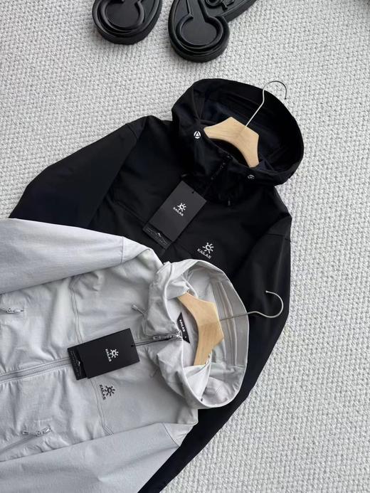 F030128男款立体剪裁M8连帽软壳冲锋衣 商品图4