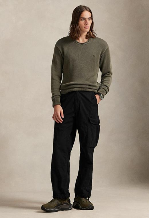 单品包邮单品包邮 THS-RL马球 男装新款成衣染色棉质针织衫 AM1191 商品图2