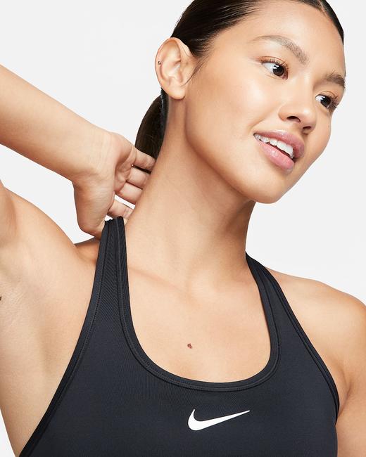 Nike 耐克Swoosh 女子中强度支撑速干衬垫运动内衣DX6822-010 商品图4