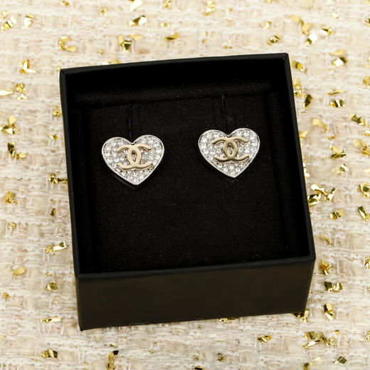 小香 26p 爱心满钻双C耳钉（XTY） 商品图7
