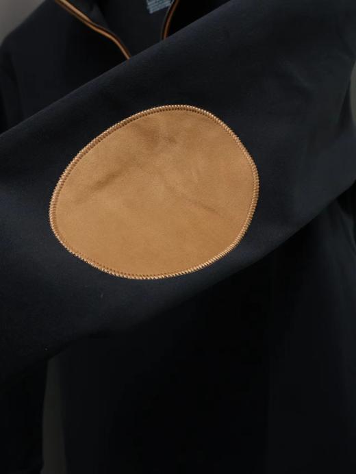 F030111双面麂皮绒拼接秋冬男士半拉链卫衣 商品图12