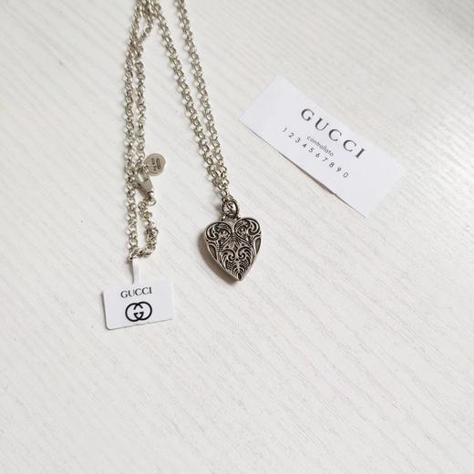 F030178两面都可以佩戴情侣款复古心形项链 商品图5