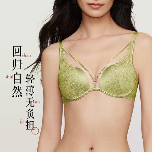 【内衣店庆提前购】【一口价】3楼安莉芳色丁线条肌理睫毛蕾丝有钢圈舒适文胸EB00832吊牌价539元现价199元 商品图2