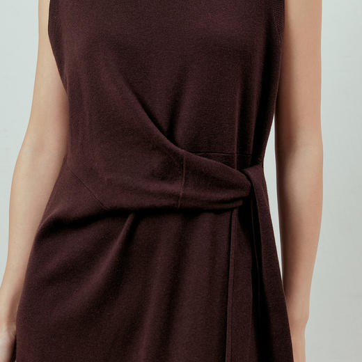 NEELLY纳俪商场同款春季新款时尚简约无袖背心裙女修身收腰长裙N26012Y01051 商品图2