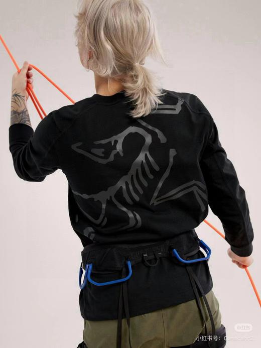 F030171后背大Logo新品圆领舒适纯棉舒适百搭长袖T恤 商品图9