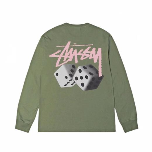 F030161筛子骰子logo印花情侣圆领长袖T恤 商品图8