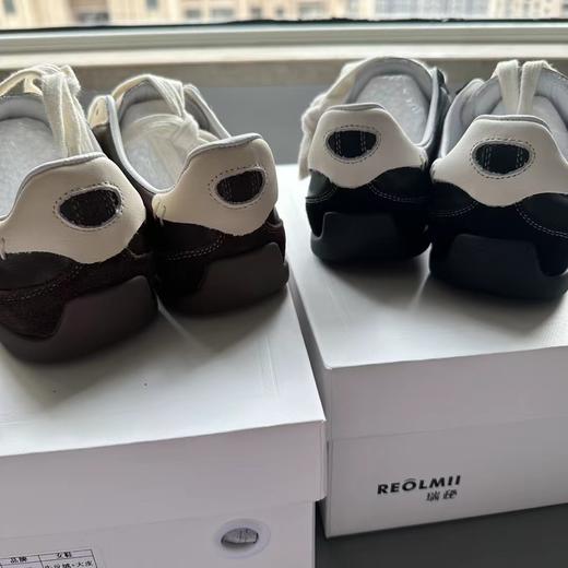 F030173头层牛皮女款芭蕾德训鞋薄底休闲阿甘鞋 商品图4