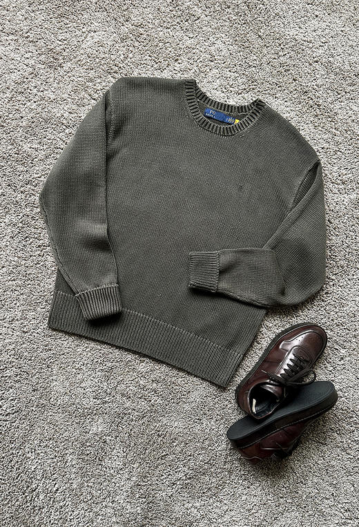 单品包邮单品包邮 THS-RL马球 男装新款成衣染色棉质针织衫 AM1191 商品图7